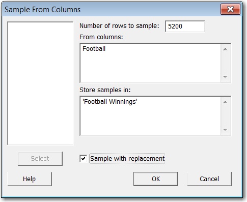 Simulate Football Bets