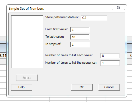 Pattern Dialog 